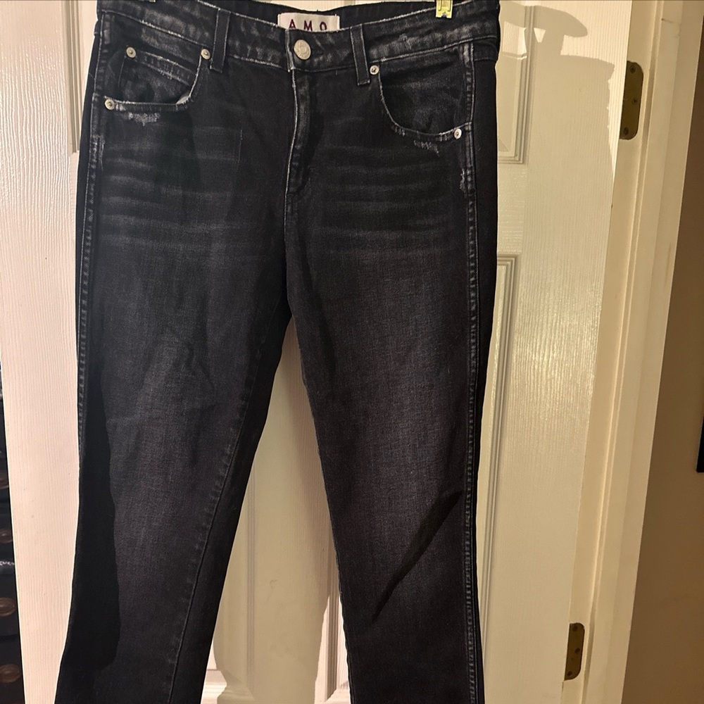 AMO Jeans Size 30 Kate Wash Ink. Amazing Set Of Jeans! Black! Made In USA